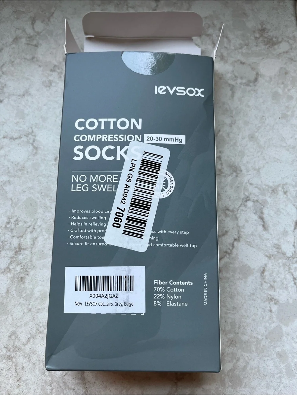 Levsox Compression Socks - Neutral 2-Pack